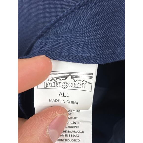 Patagonia mens navy blue baseball cap hat adjustable one size - Picture 7 of 7